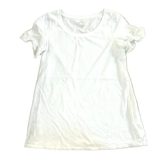 Top Short Sleeve Designer By Lilly Pulitzer In White, Size: Xs