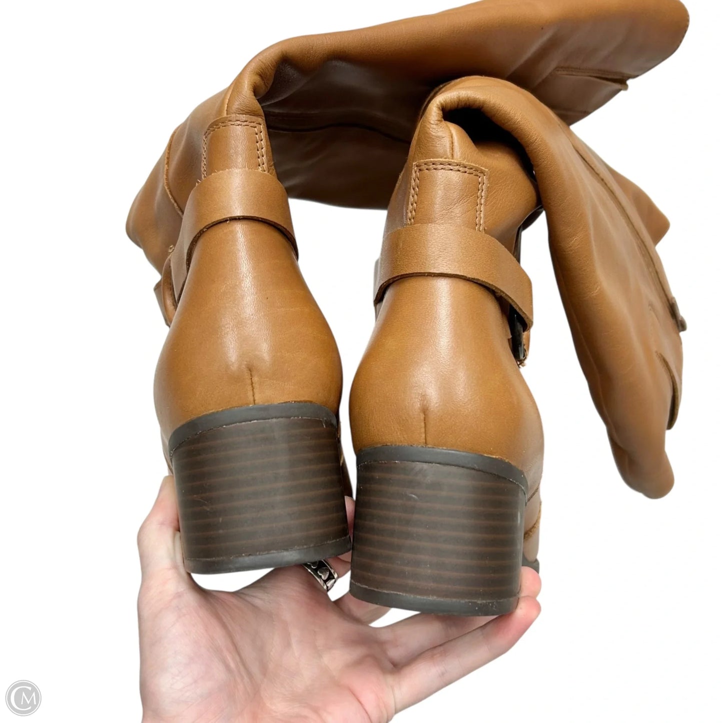 Boots Knee Heels By Naturalizer In Brown, Size: 9.5