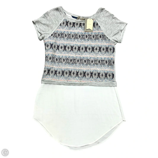 Top Short Sleeve By Dolan Left Coast In Blue & Grey, Size: Xs