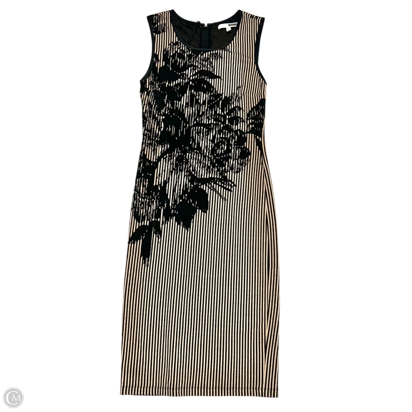Dress Party Long By Tracy Reese In Black & Cream, Size: S