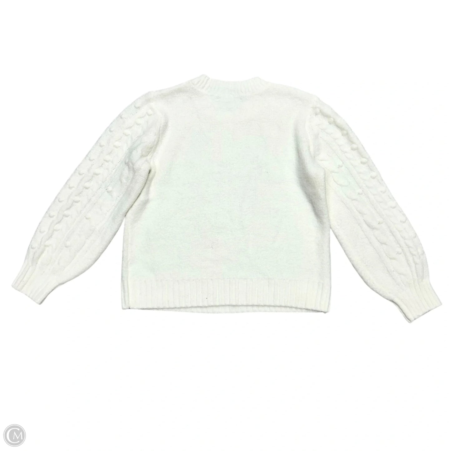 Sweater By Loft In White, Size: L