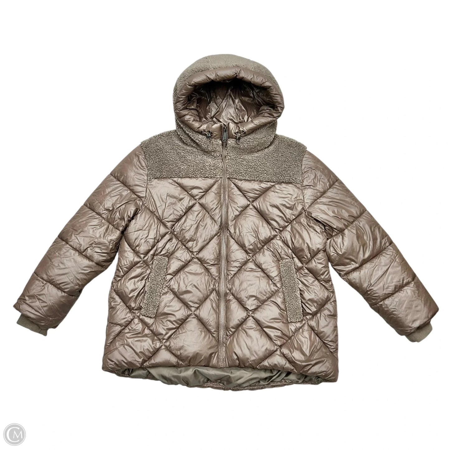 Coat Puffer & Quilted By Koolaburra By Ugg In Brown, Size: Xxl