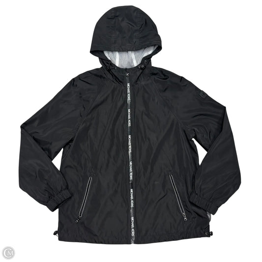 Jacket Windbreaker By Michael By Michael Kors In Black, Size: M