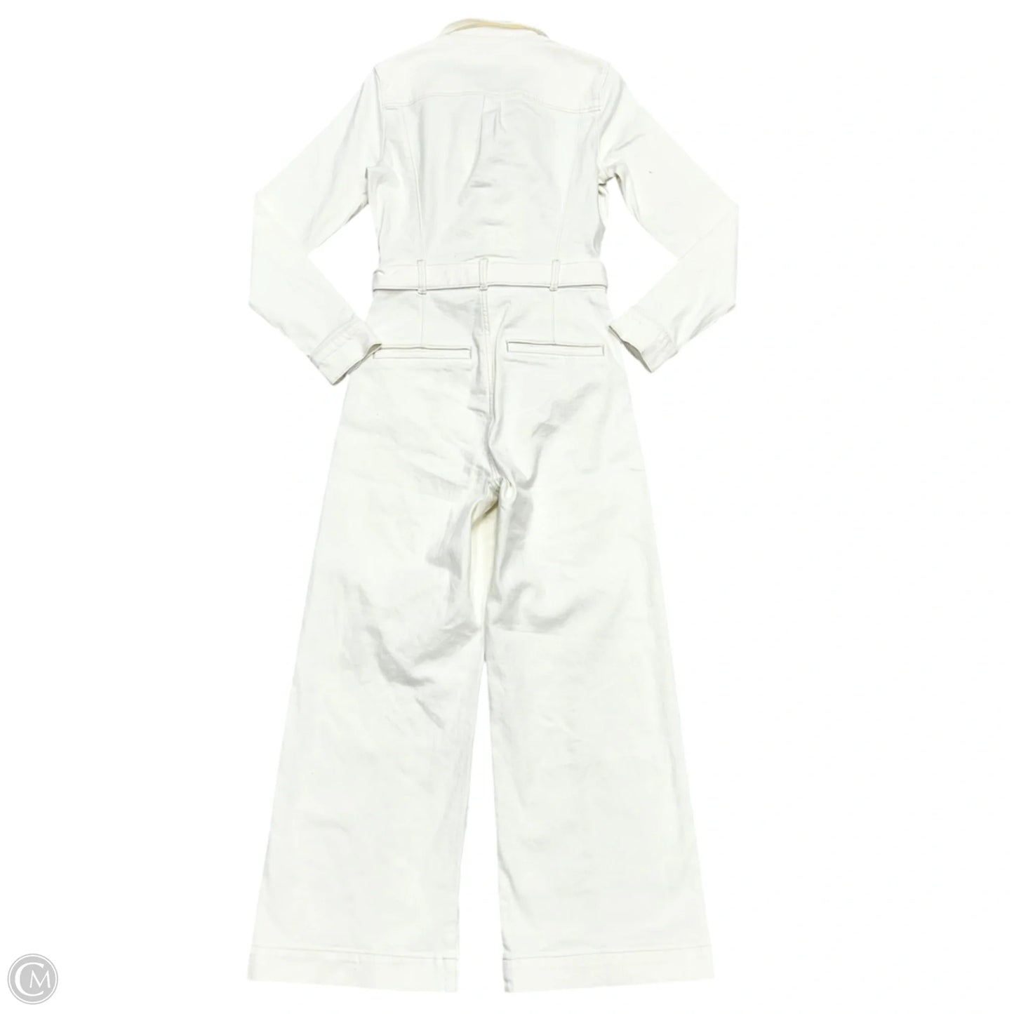 Jumpsuit By Paige In Cream Denim, Size: S