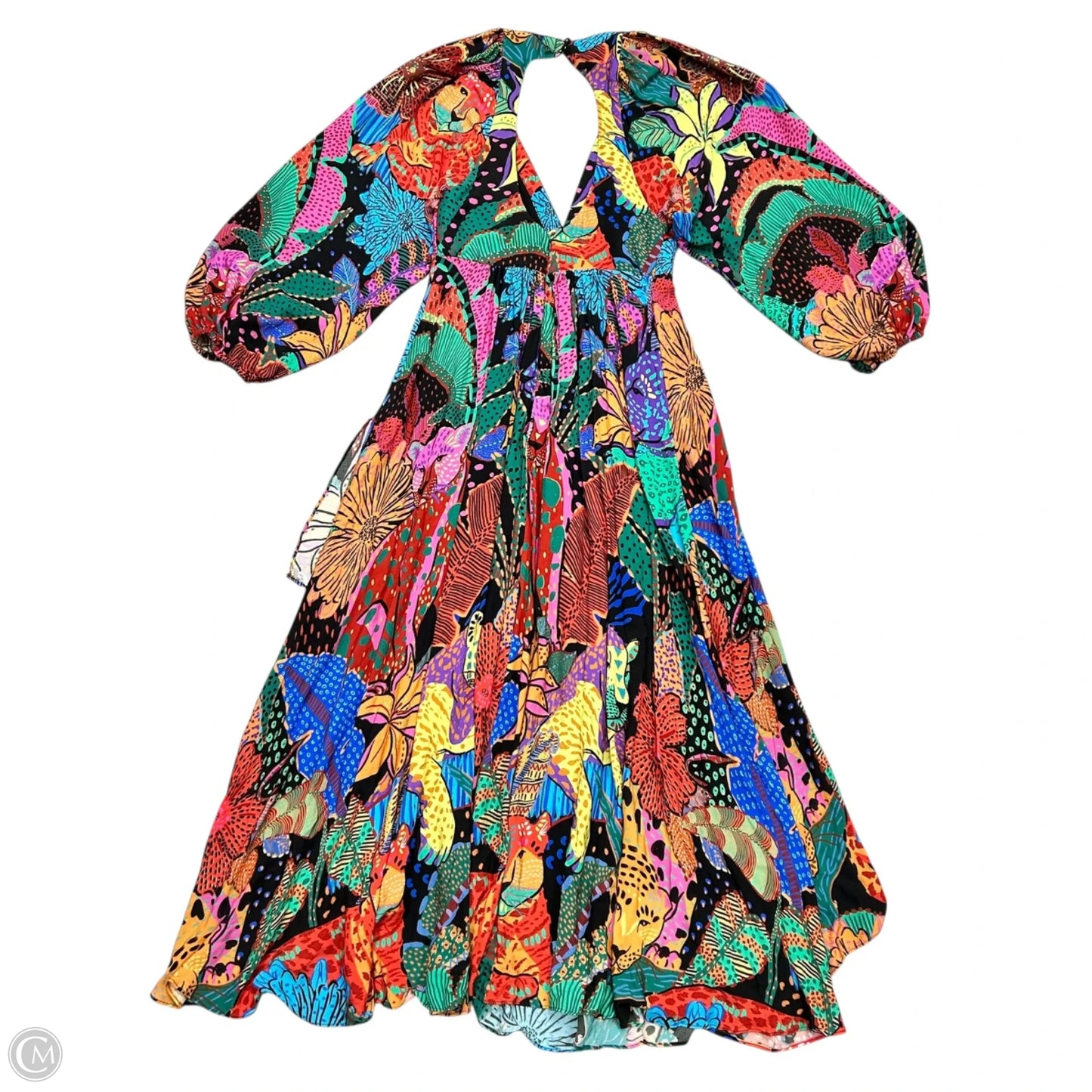 Dress Casual Maxi By Farm Rio In Multi-colored, Size: S