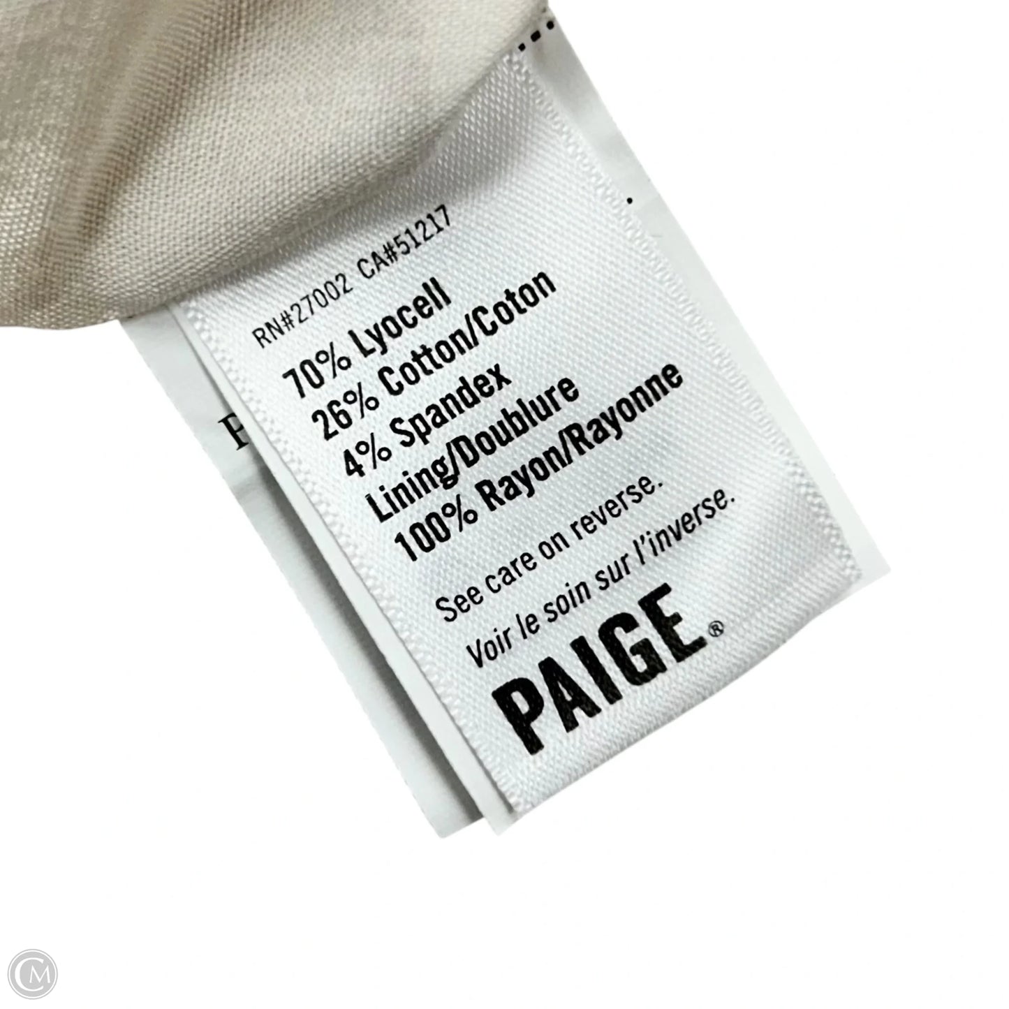 Dress Casual Short By Paige In Cream, Size: S