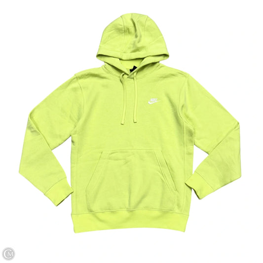 Athletic Sweatshirt Hoodie By Nike Apparel In Chartreuse, Size: S