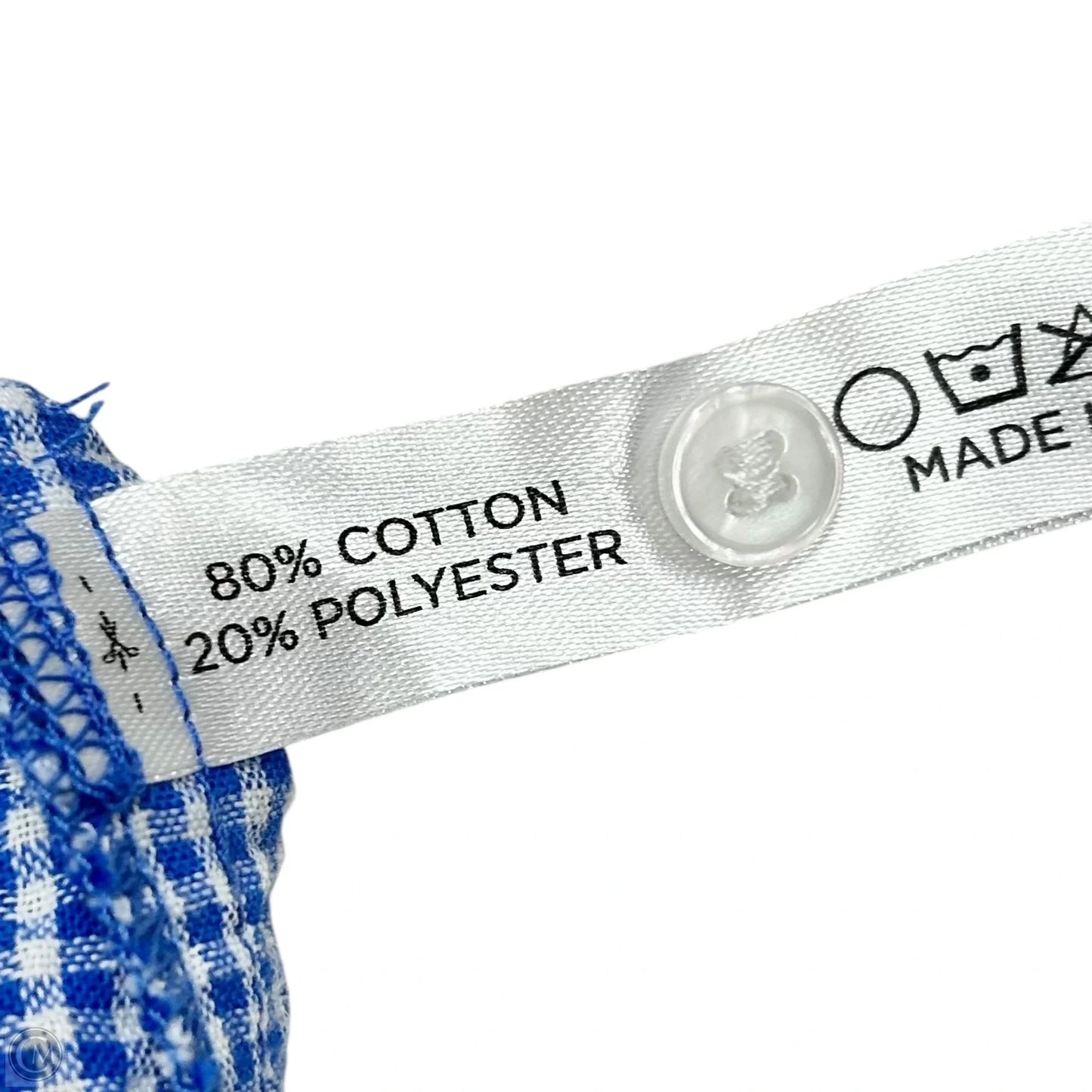 Top 3/4 Sleeve By Tuckernuck In Blue & White, Size: S