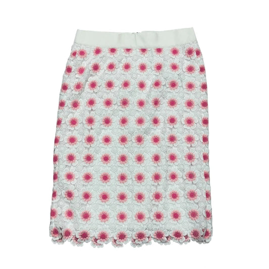 Skirt Midi By J. Crew In Pink & White, Size: 4