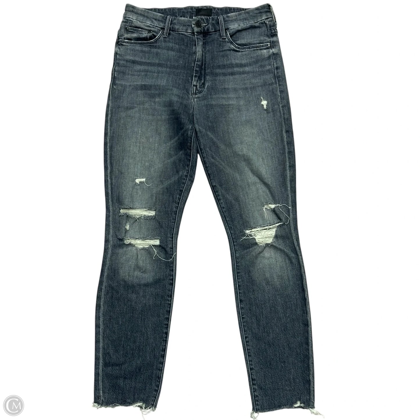 Jeans Skinny By Mother In Grey Denim, Size: 4