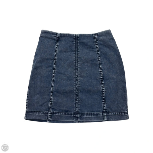 Skirt Mini & Short By Free People In Blue Denim, Size: 2