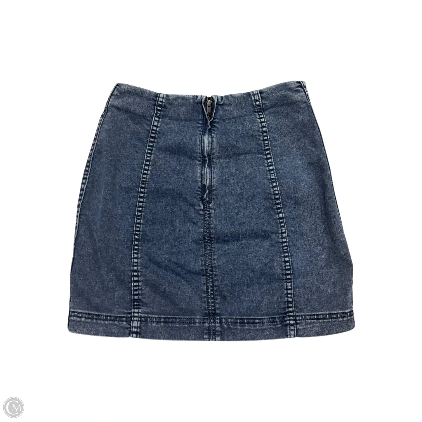 Skirt Mini & Short By Free People In Blue Denim, Size: 2