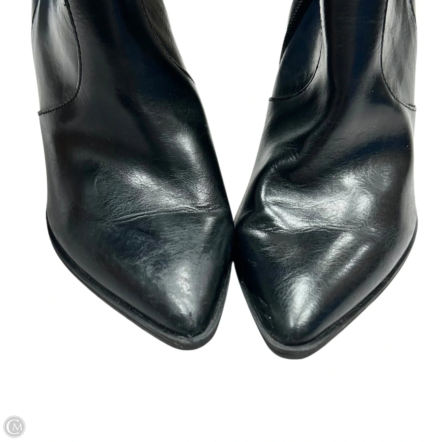 Boots Knee Heels By The Drop In Black, Size: 8.5