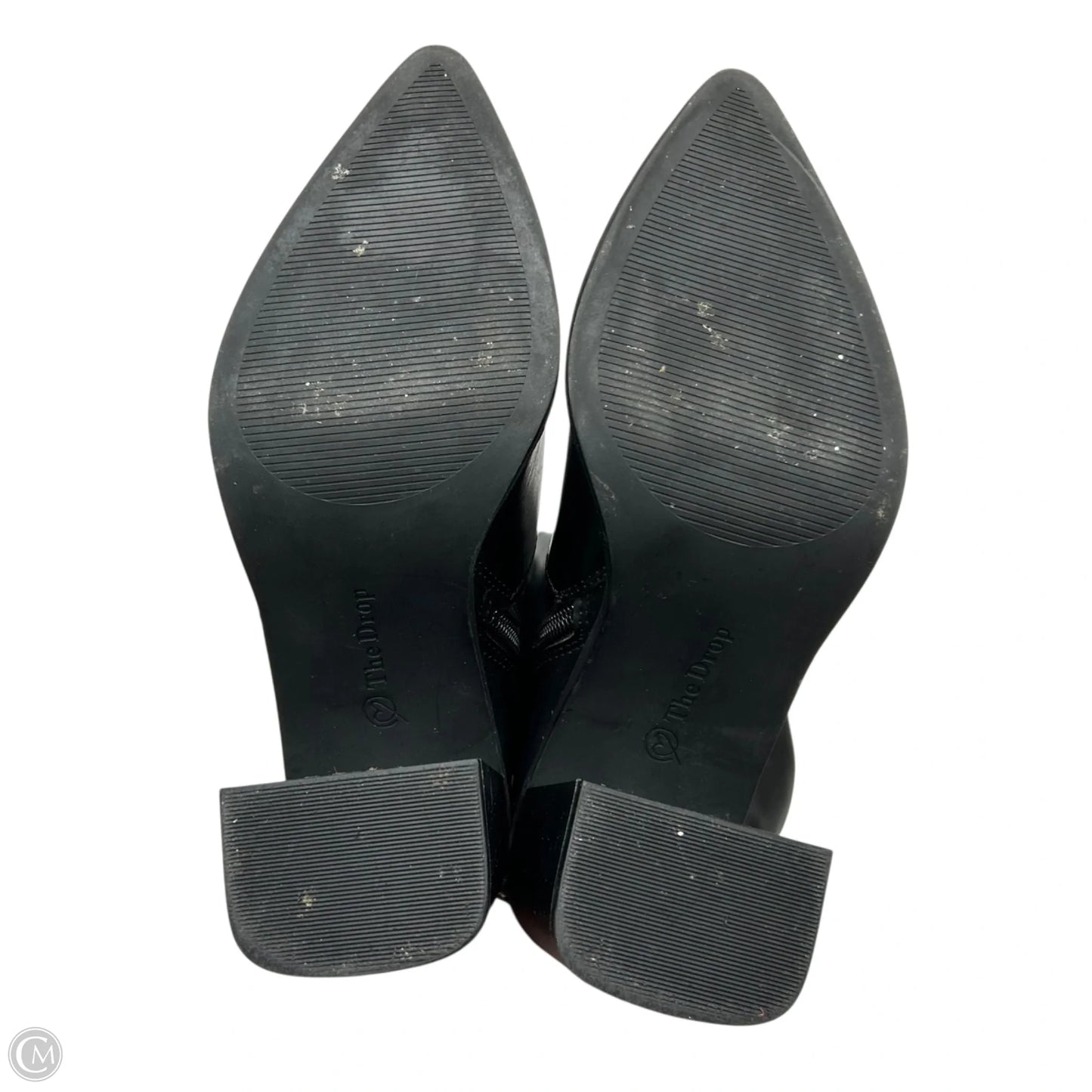 Boots Knee Heels By The Drop In Black, Size: 8.5