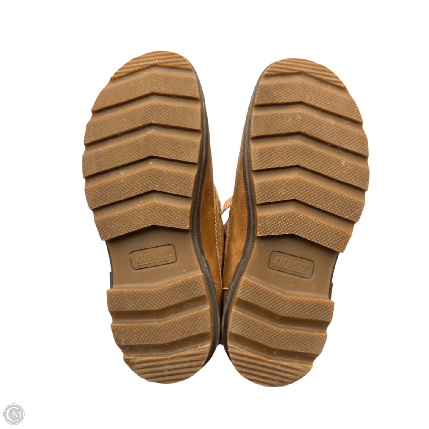 Boots Ankle Flats By Khombu In Brown & Cream, Size: 6