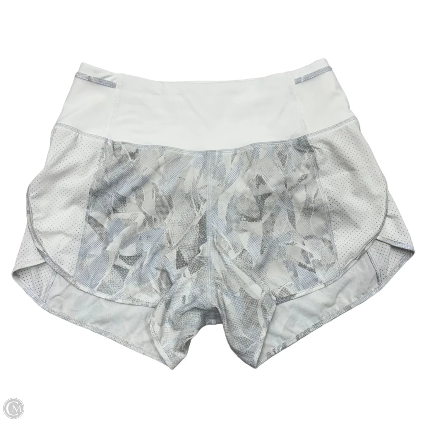 Athletic Shorts By Lululemon In Grey & White, Size: S