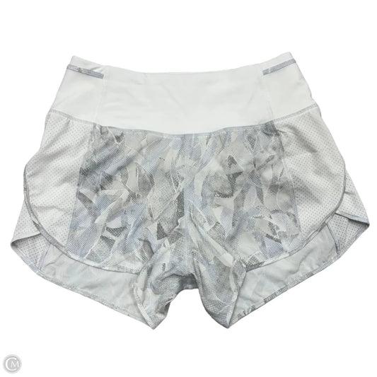 Athletic Shorts By Lululemon In Grey & White, Size: S
