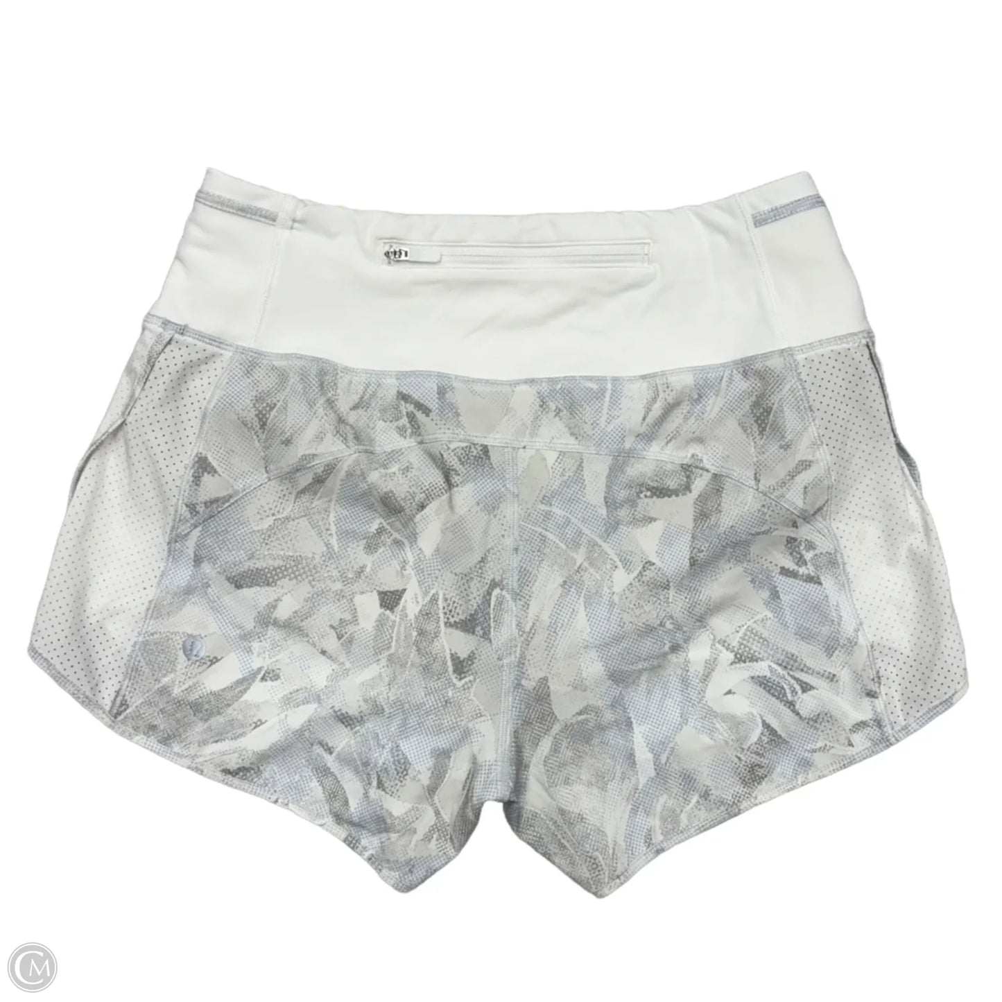 Athletic Shorts By Lululemon In Grey & White, Size: S