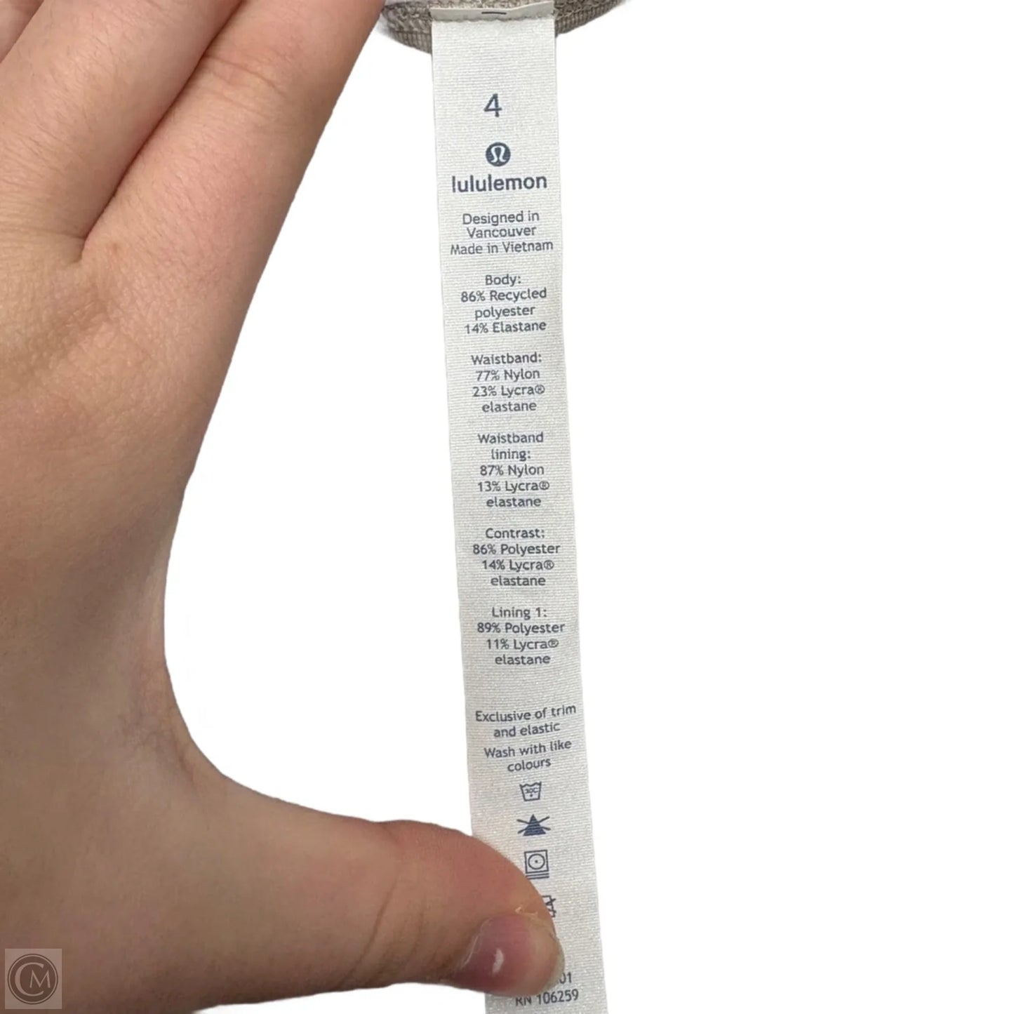 Athletic Shorts By Lululemon In Grey & White, Size: S