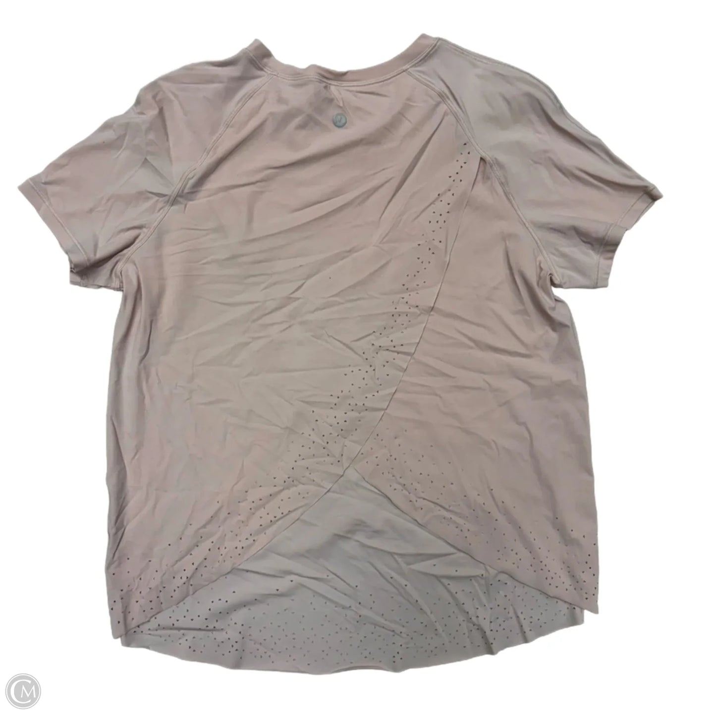 Athletic Top Short Sleeve By Lululemon In Pink, Size: S