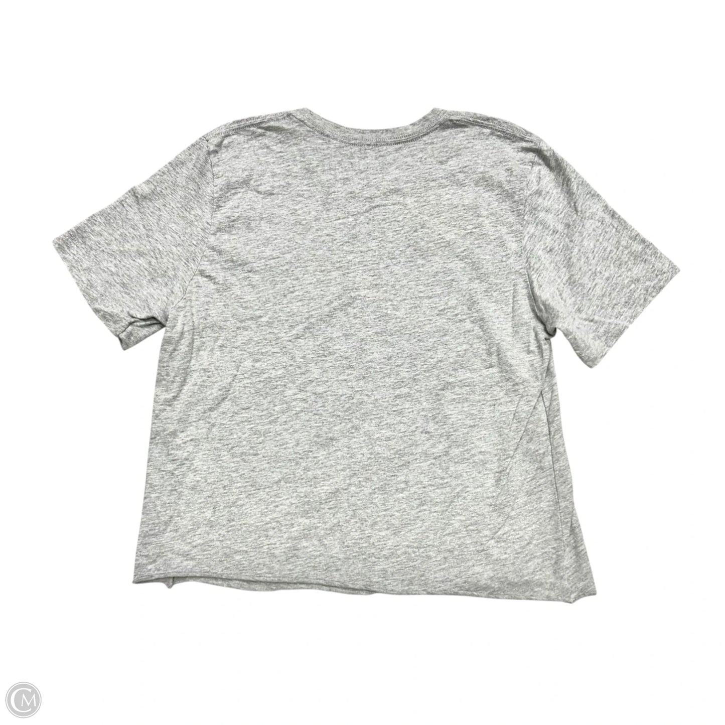Top Short Sleeve By Canvas In Grey, Size: M