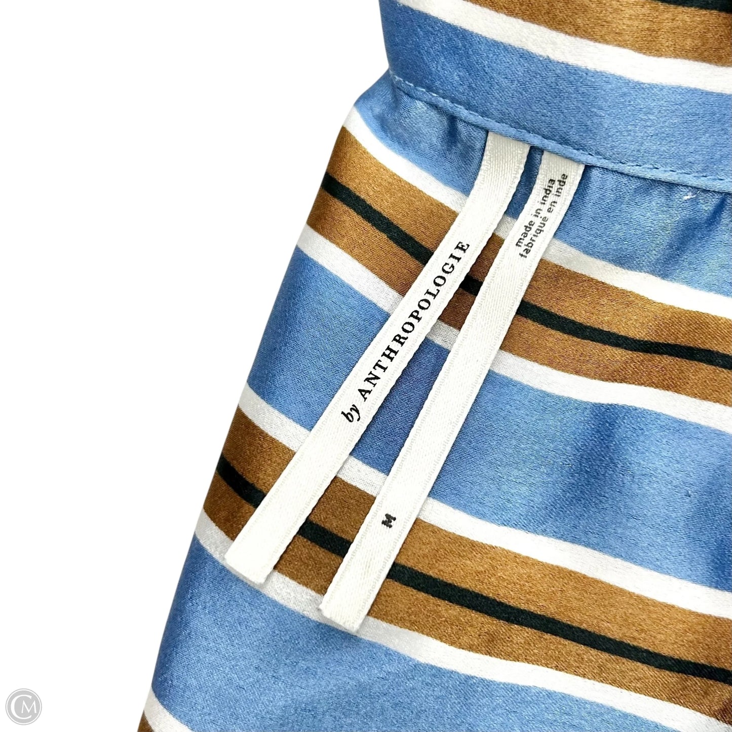 Romper By Anthropologie In Blue & Brown, Size: M