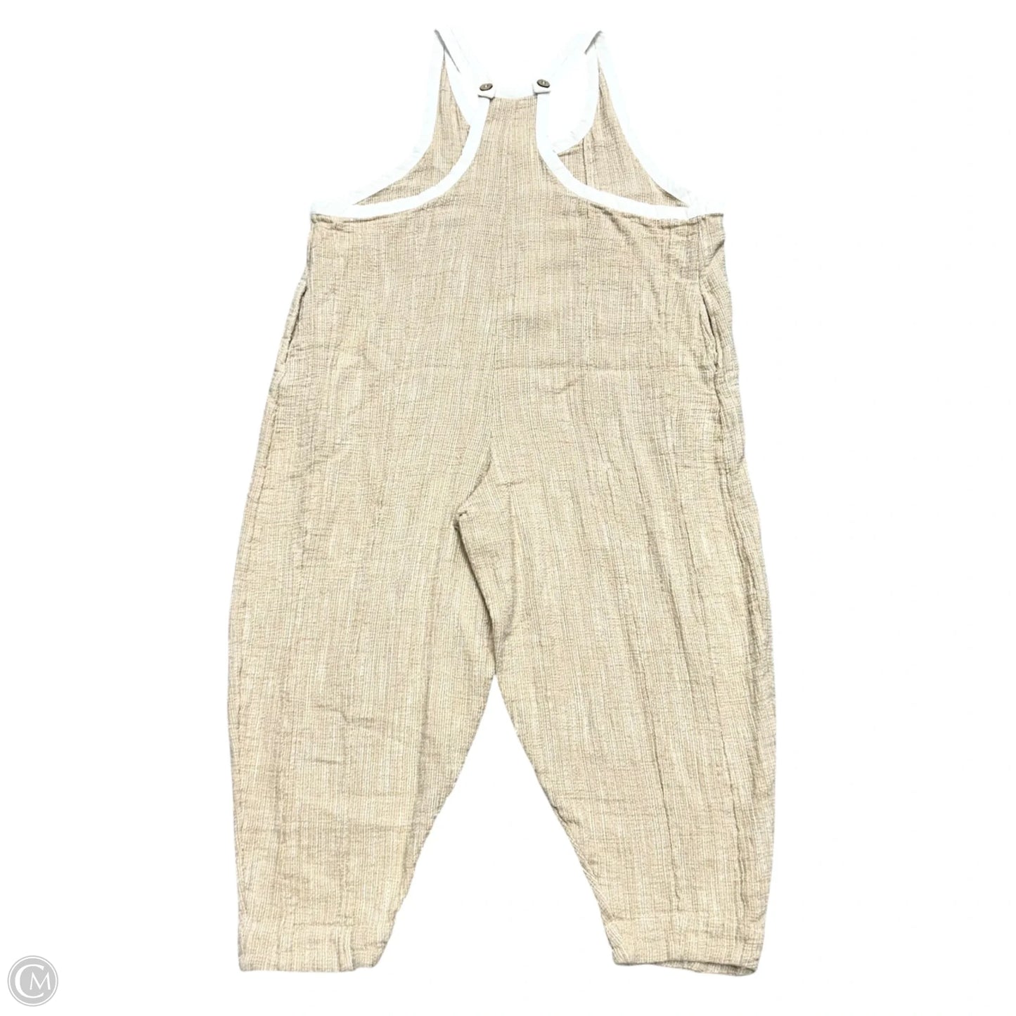 Jumpsuit By Free People In Tan & White, Size: Xs