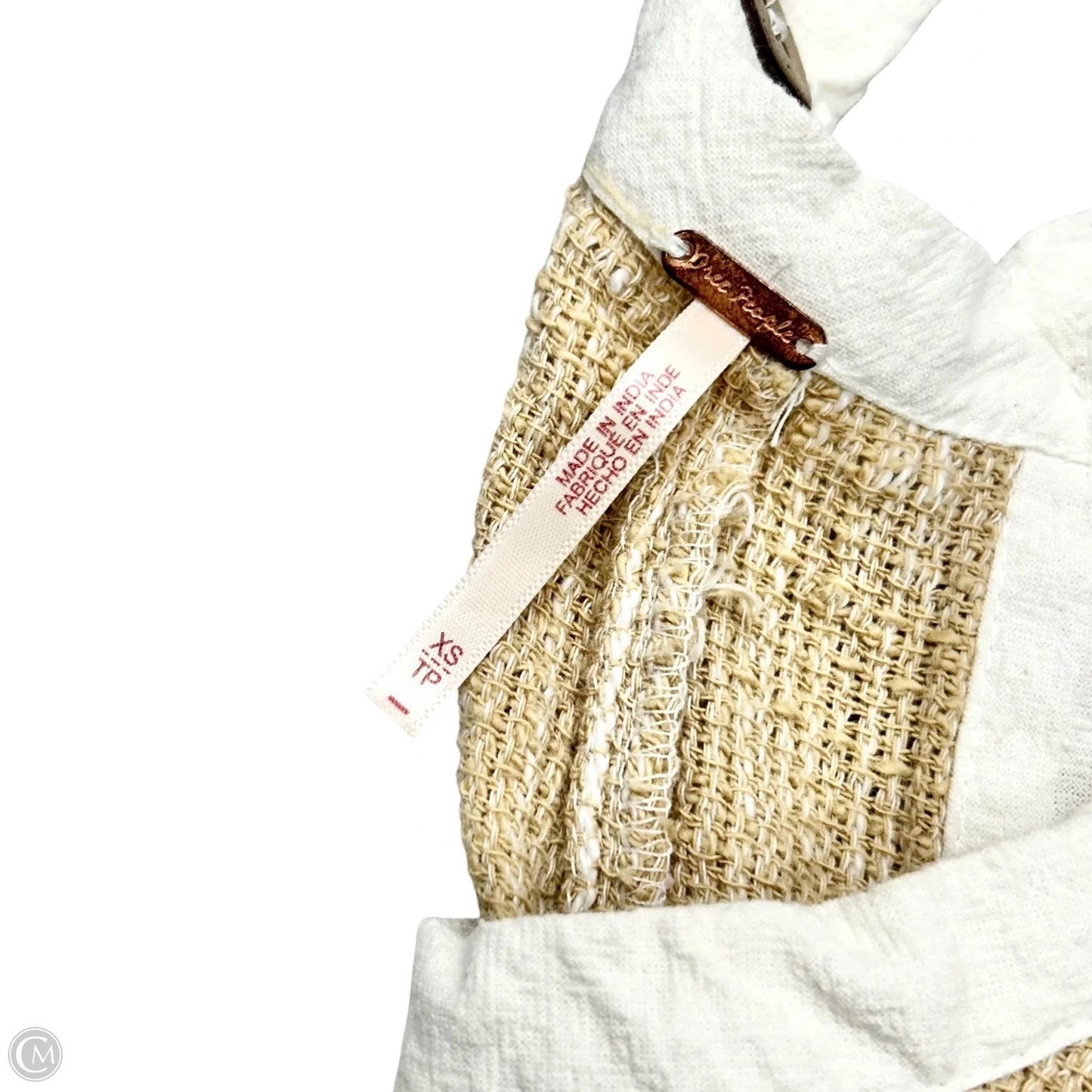 Jumpsuit By Free People In Tan & White, Size: Xs