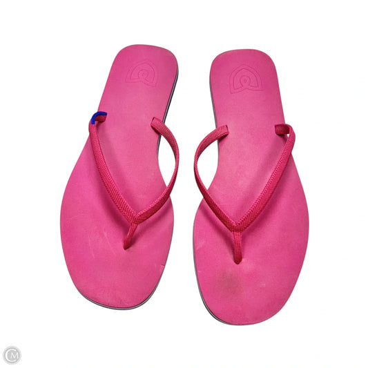 Sandals Flip Flops By Rothy's In Pink, Size: 8