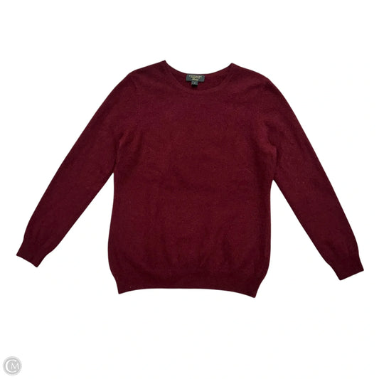 Sweater Cashmere By Charter Club In Maroon, Size: L