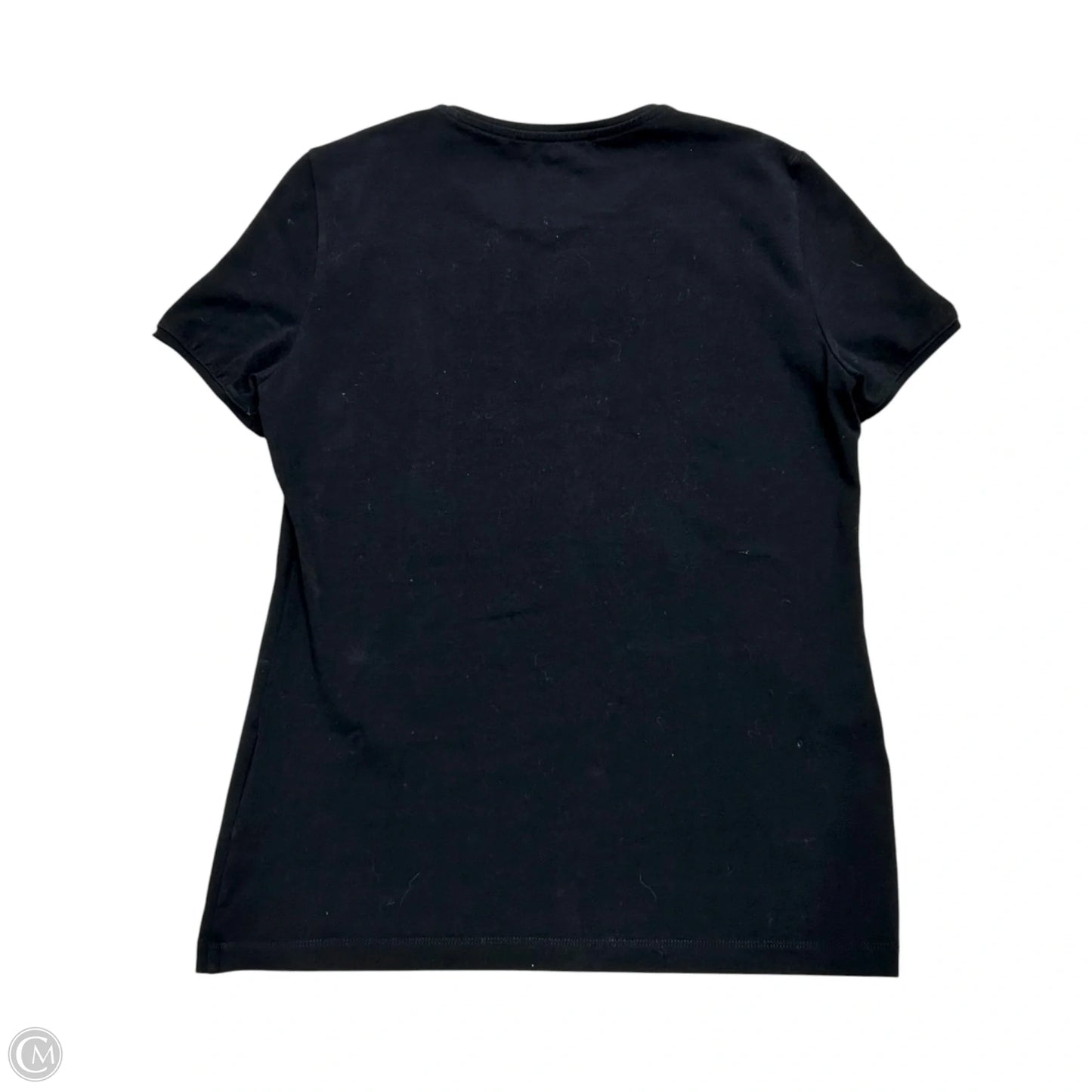 Top Short Sleeve Designer By Carolina Herrera In Black, Size: S
