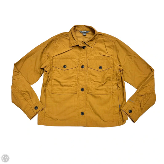 Jacket Utility By Eddie Bauer In Mustard, Size: S