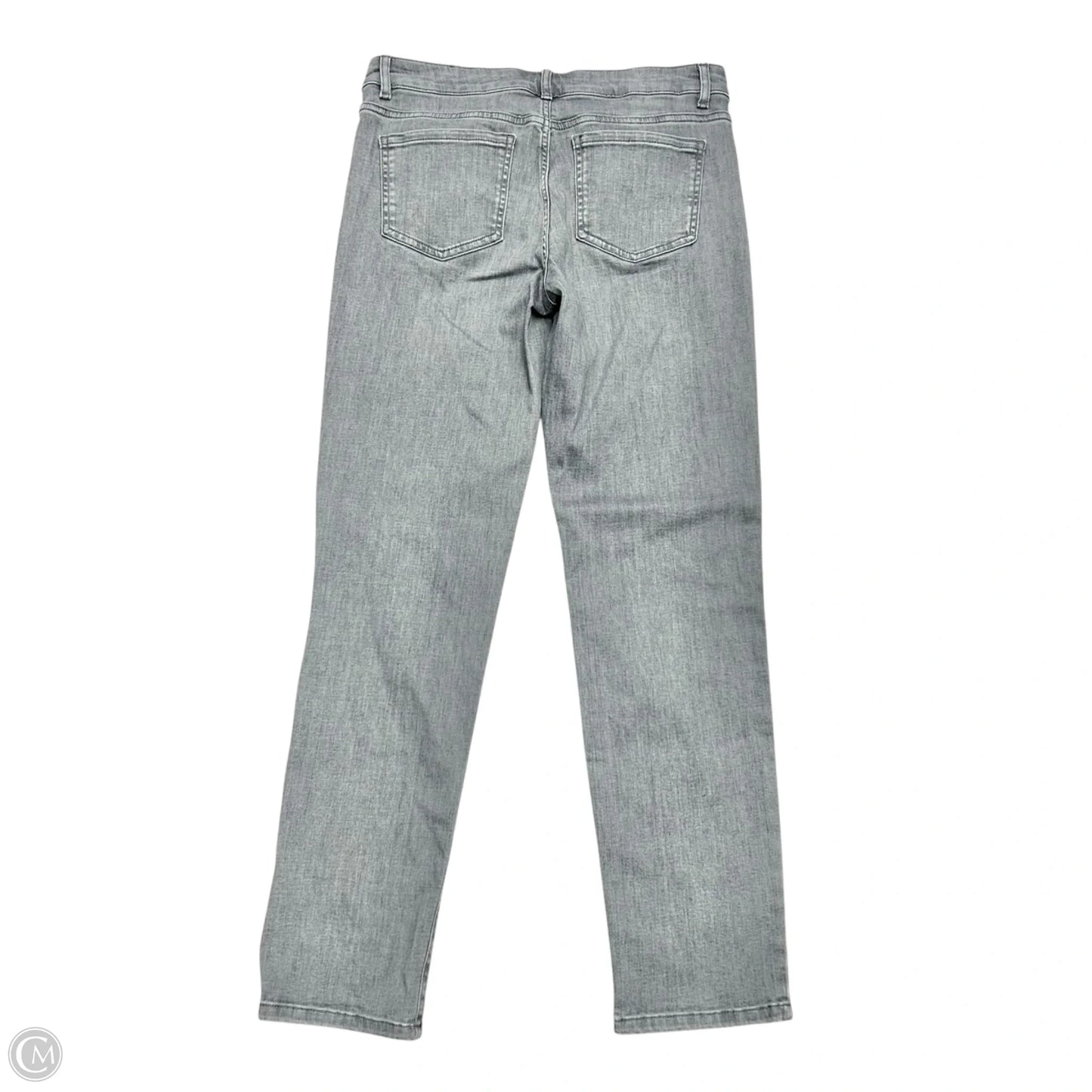 Jeans Straight By J. Jill In Grey Denim, Size: 8