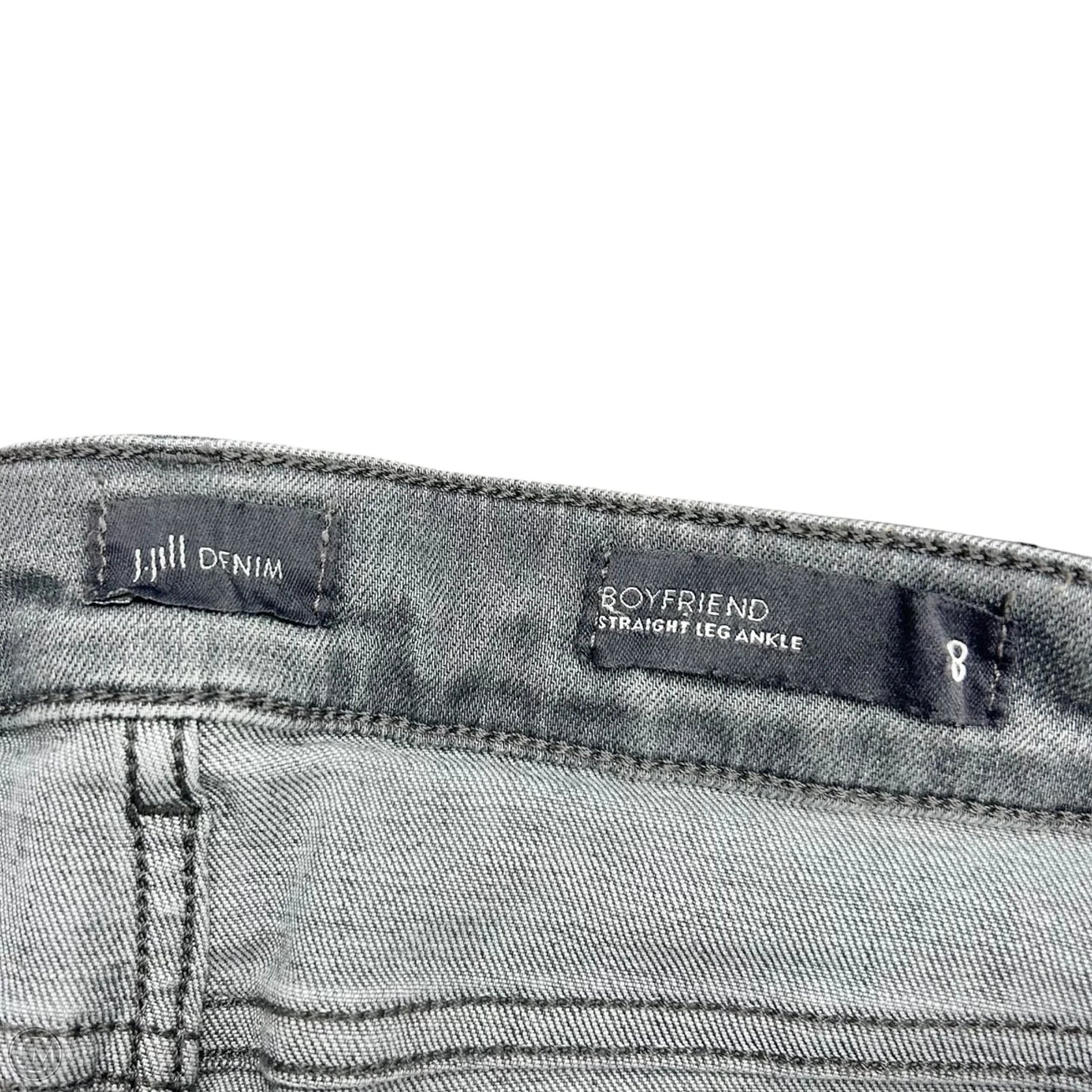 Jeans Straight By J. Jill In Grey Denim, Size: 8