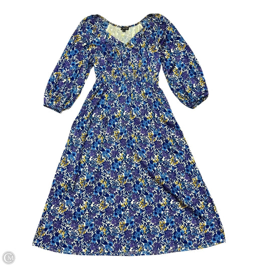 Dress Casual Maxi By J. Crew In Blue & White, Size: Xs