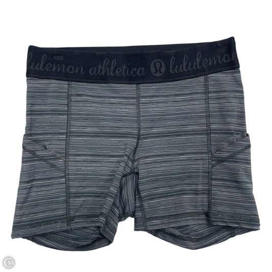 Athletic Shorts By Lululemon In Black & Grey, Size: S