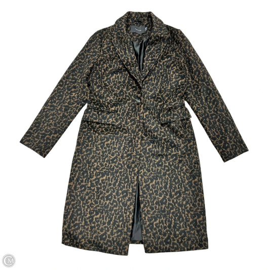 Coat Peacoat By Tahari In Leopard Print, Size: M