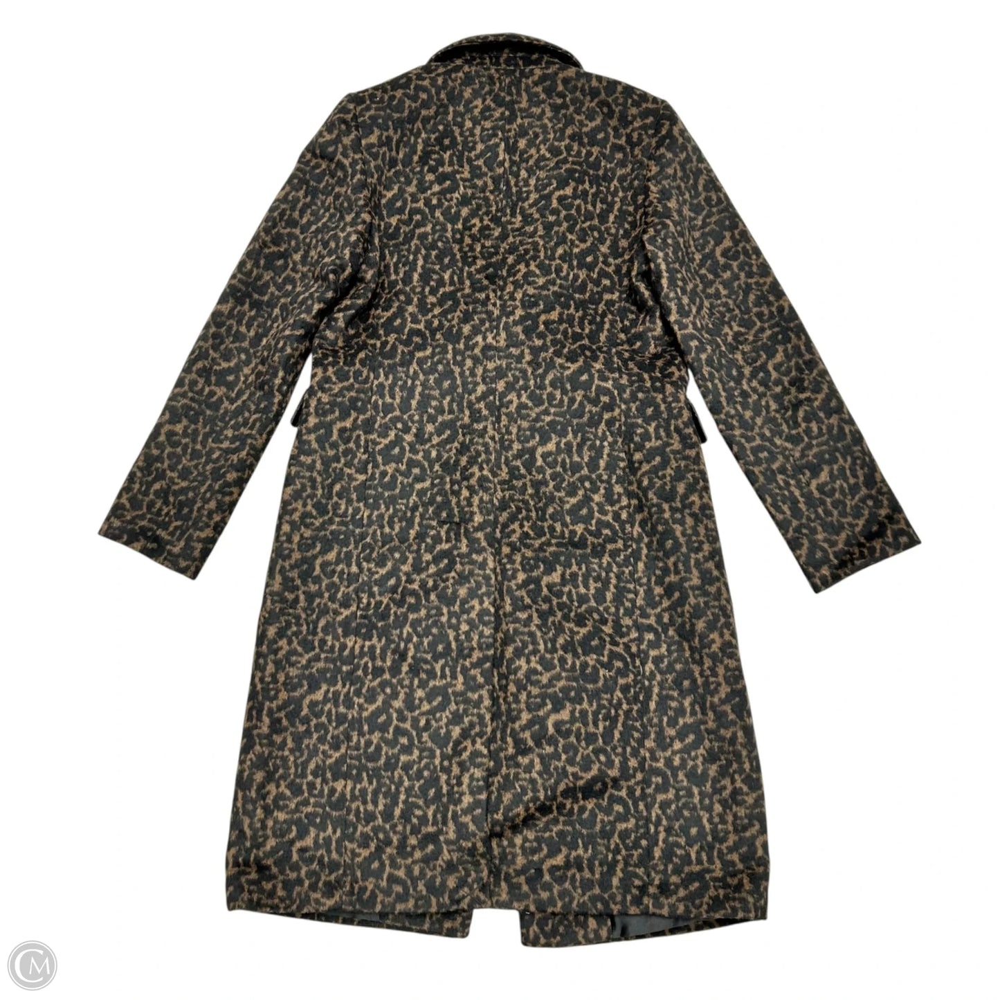 Coat Peacoat By Tahari In Leopard Print, Size: M