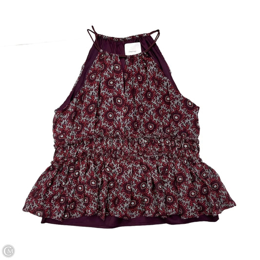 Top Sleeveless By Cinq A Sept In Maroon, Size: Xs