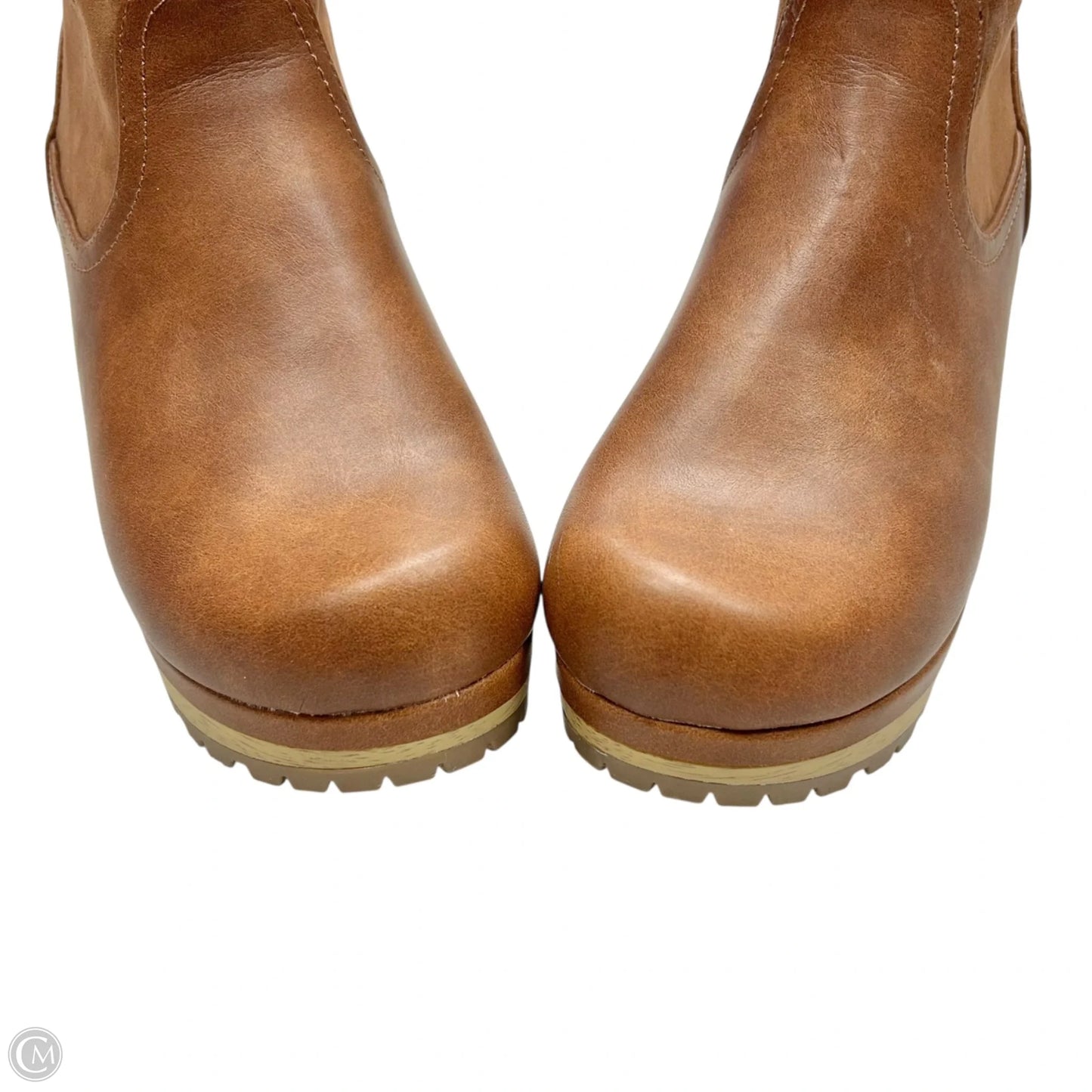 Boots Ankle Heels By Universal Thread In Brown, Size: 7