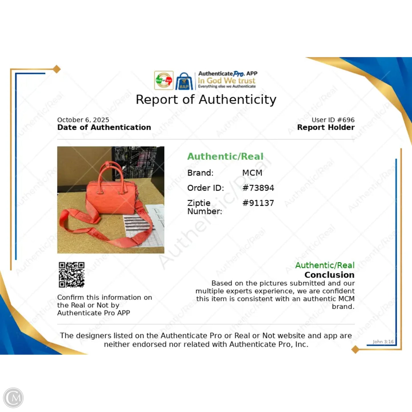 Crossbody Luxury Designer By Mcm, Size: Small