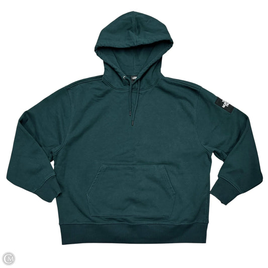 Athletic Sweatshirt Hoodie By The North Face In Green, Size: L