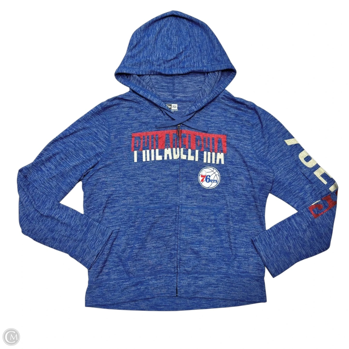 Athletic Jacket By New Era In Blue, Size: Xl