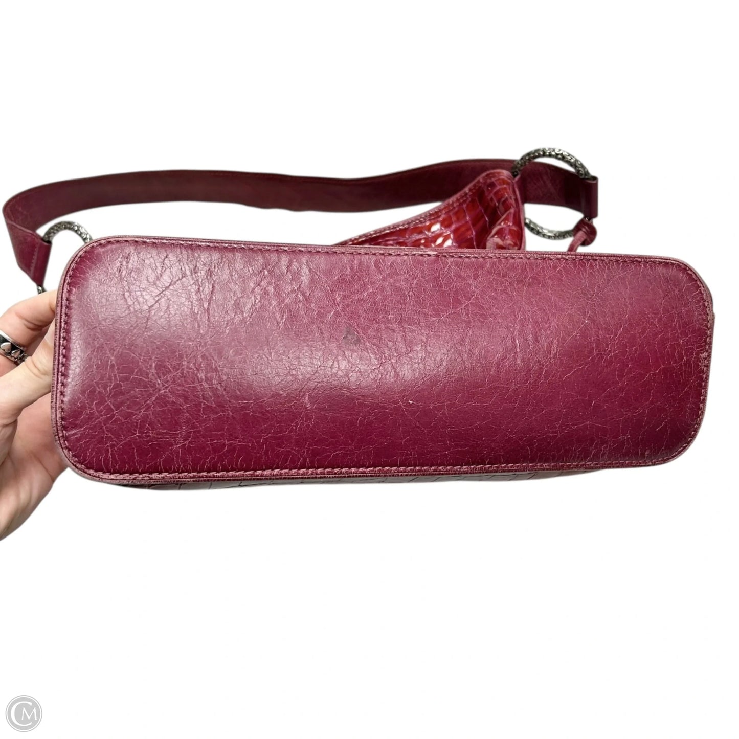 Handbag Leather By Brighton, Size: Medium