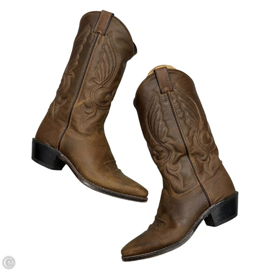 Boots Leather By abilene In Brown, Size: 7