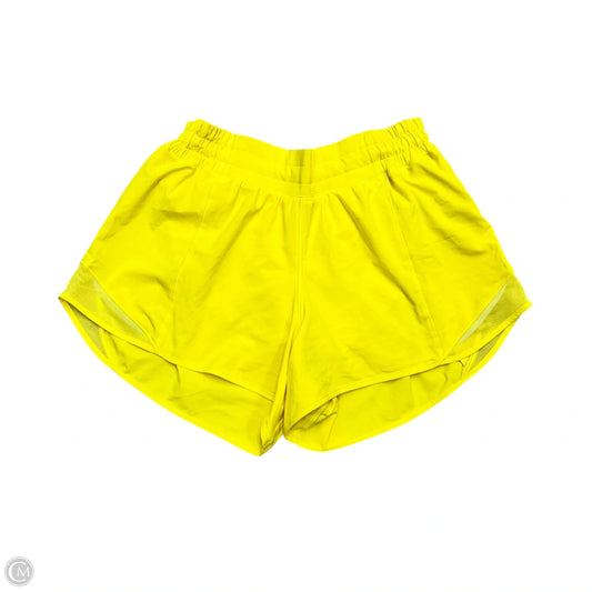 Athletic Shorts By Lululemon In Yellow, Size: M
