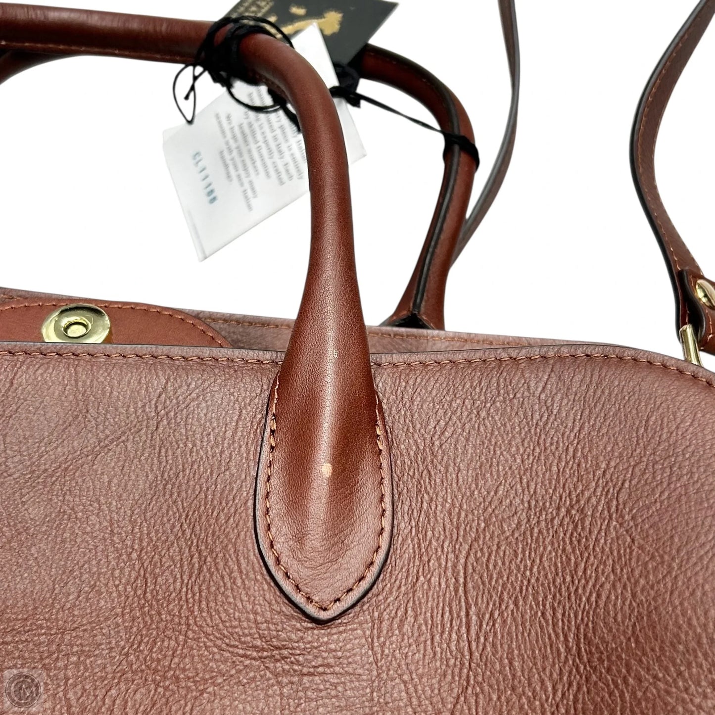 Handbag Leather By Claudia Firenze, Size: Large