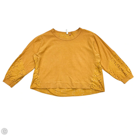 Top Long Sleeve By Pilcro In Orange, Size: L