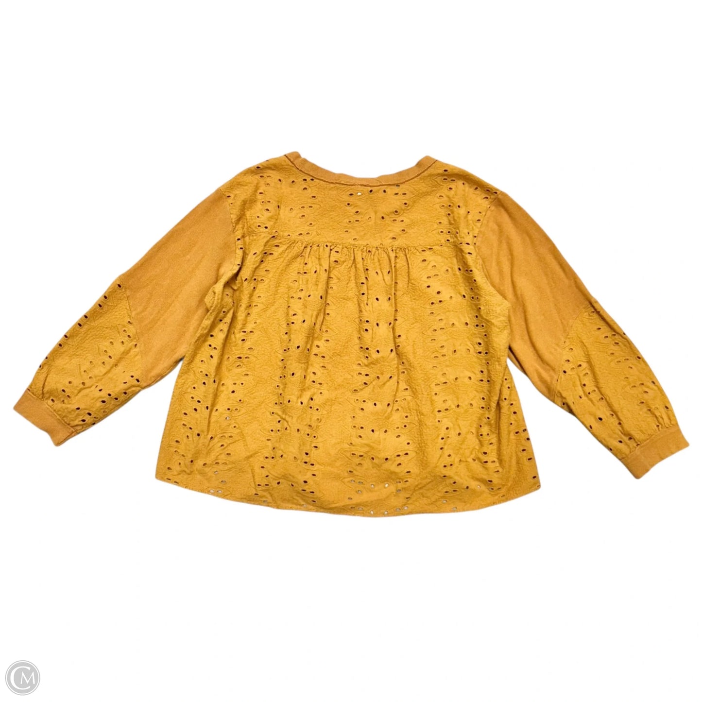 Top Long Sleeve By Pilcro In Orange, Size: L