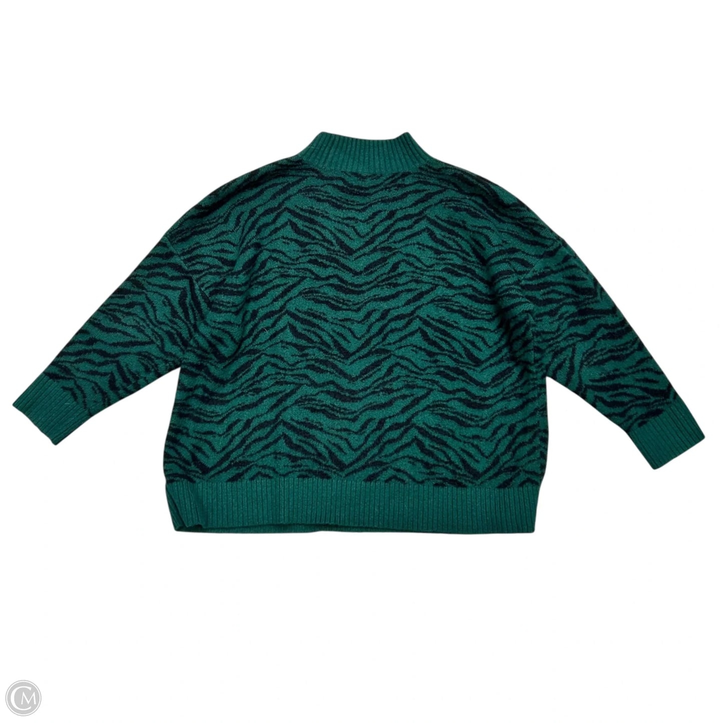 Sweater By Torrid In Black & Green, Size: 3x